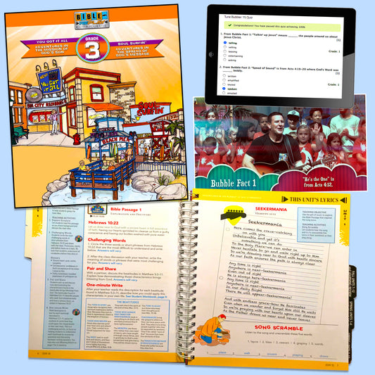 04. Grade 3 Student Workbook, Unit Songs, Online Adventure