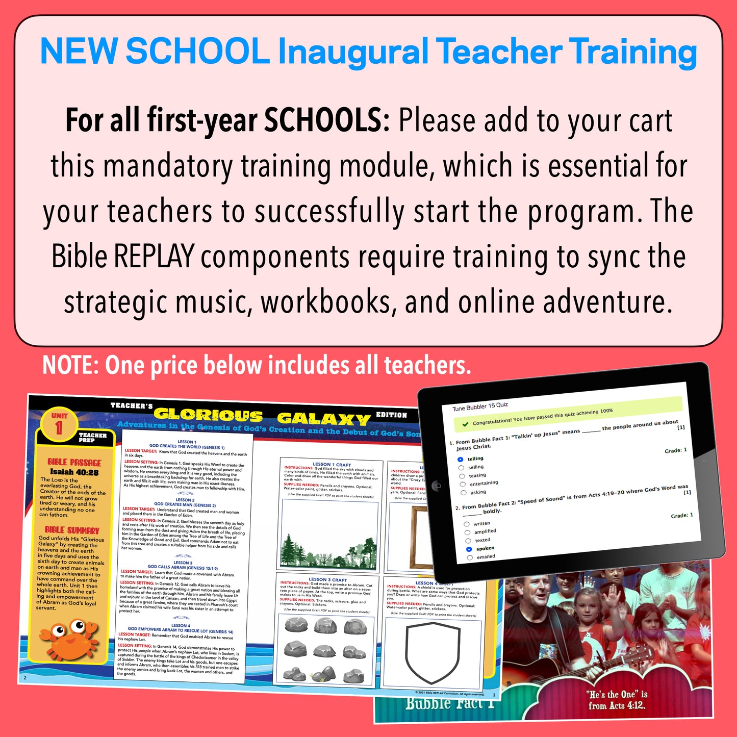 13. NEW SCHOOL Inaugural Teacher Training (mandatory)