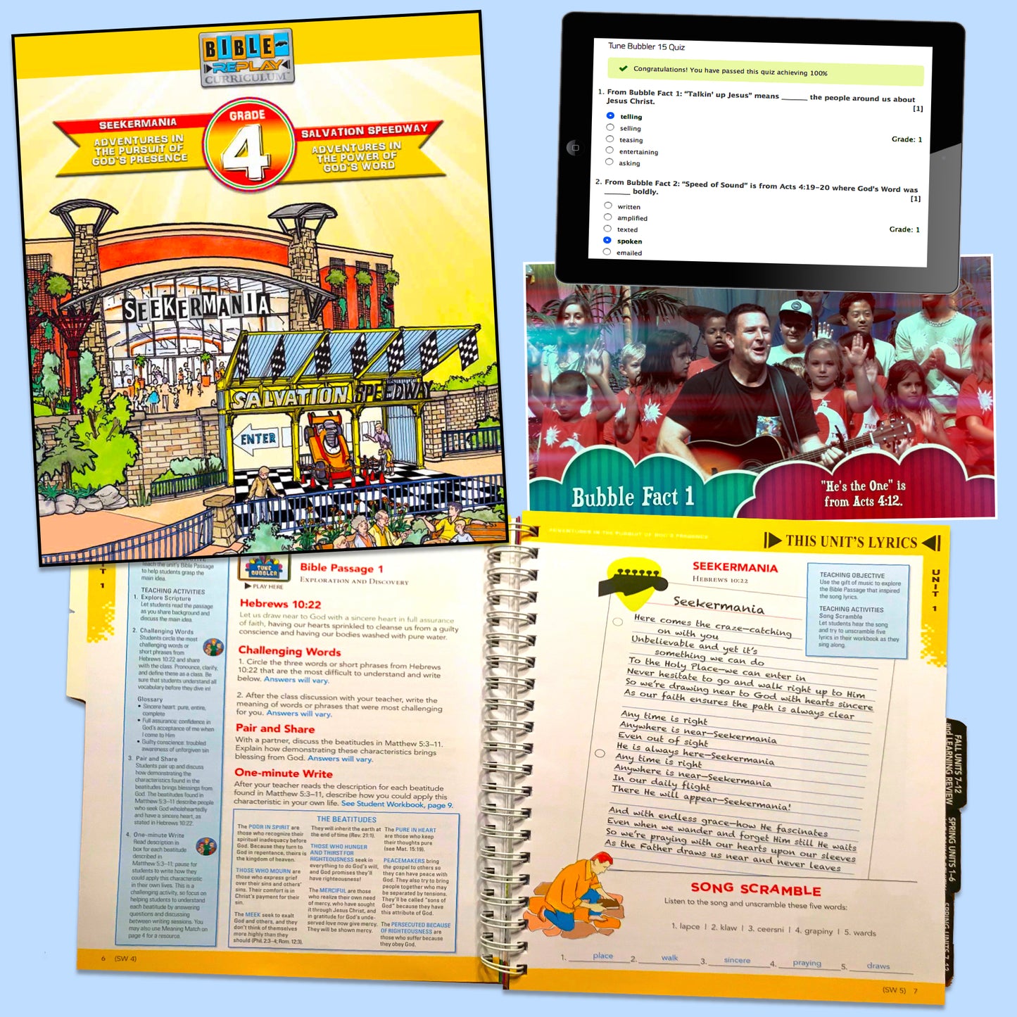 05. Grade 4 Student Workbook, Unit Songs, Online Adventure